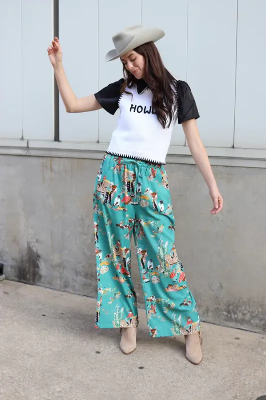 Turq Haven Wagon Pants