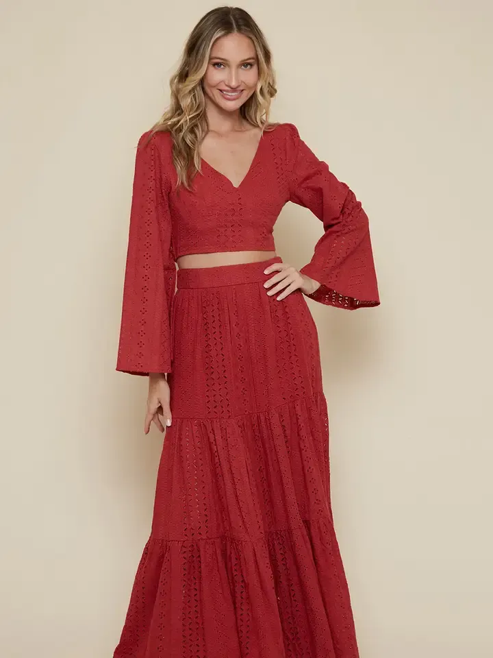 Saints Smock Top Terracota