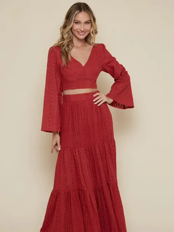 Saints Smock Top Terracota