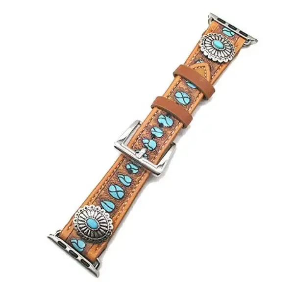 Sw Western Print Leather Apple Band 38-41mm