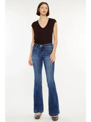 KanCan PETITE MID RISE FLARE JEANS-KC20041M-PT
