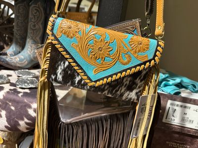 Boho Ranch Tooled Wallet Crossbody