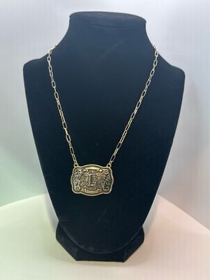 Boho Ranch Buckle L Gold