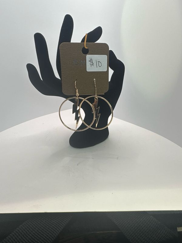 Emma Gold Lightening Bolt