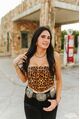 Lucky Leopard Corset Tie Back