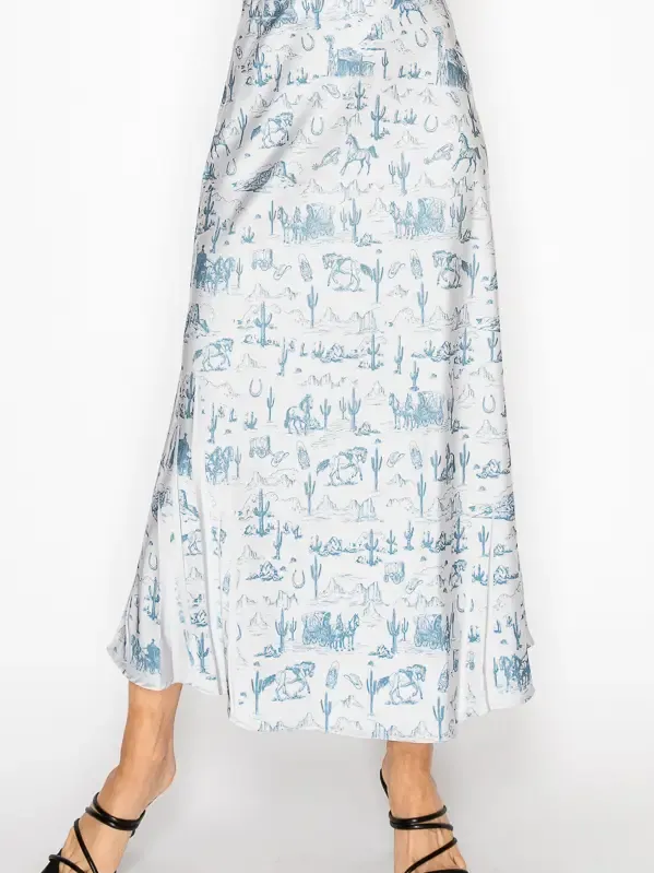 Origami Oldwest Silk Skirt