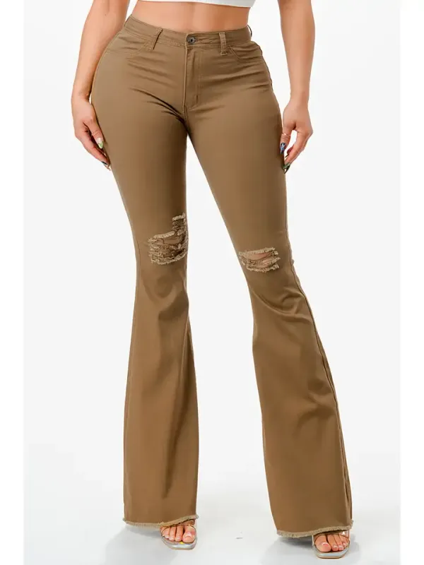 Rodeo Blessed Tan  Bell Bottoms