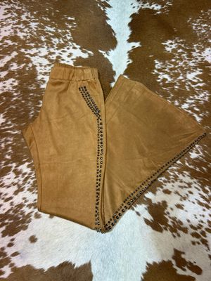 Vocal Camel Suede w/ Stud Pants