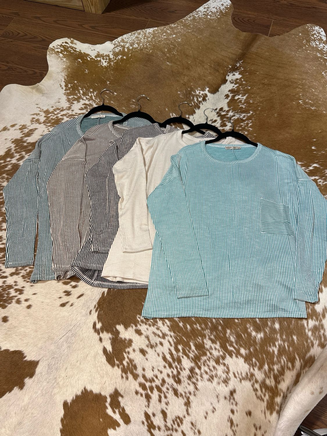 Zenana Ribbed Ls Top