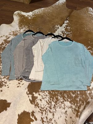 Zenana Ribbed Ls Top