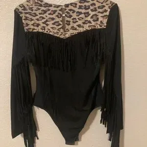 Fashion Express Body Suit Leopard