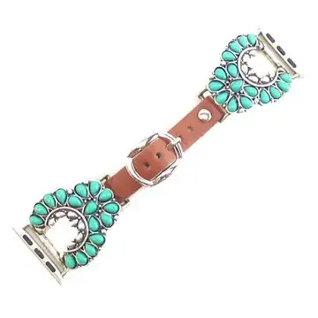 Sw Western Blossom  Design Turq 42-45mm Watch Band