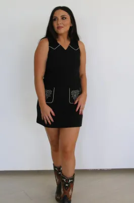 Turq Haven Hemp Black Dress