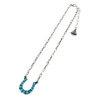 Western Horse Shoe Turquoise Necklace