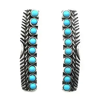Western Turquoise Bar Earring