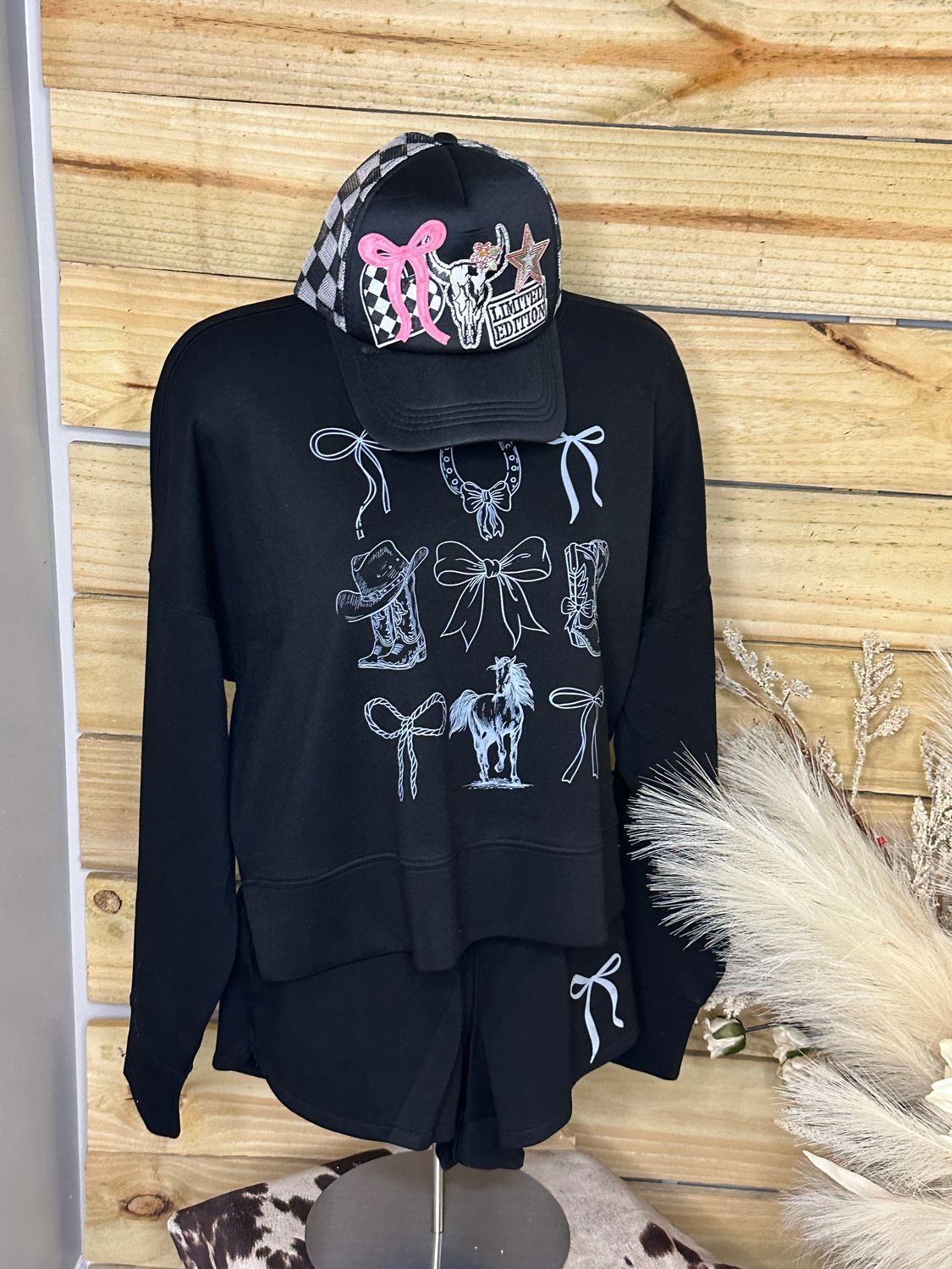 BB Zenana Black Short Set