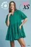 Tierd Babydoll Dress Jade