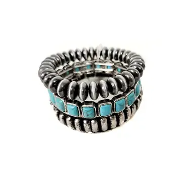 3 Layer Stack Stretch Bracelet