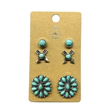 Turq 3set Earring