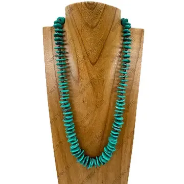 Green Disc Necklace