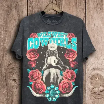 Willd Graphic Cowgirl Tee