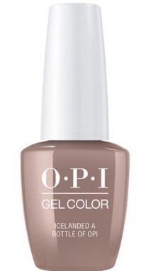 ICELANDED A BOTTLE OF OPI GELCOLOR