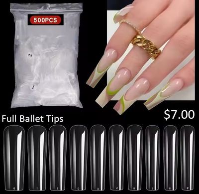 Full Cover XXL Ballet Tips - 500 pcs