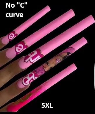 5XL FULL COVER NO C CURVE NAIL TIPS