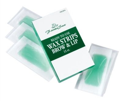Ready-To-Use Wax Strips - Brow &amp; Lip - 12 ct.