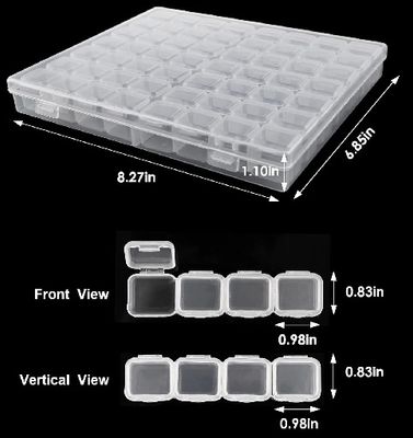 Rhinestone Storage Box 56 Compartments