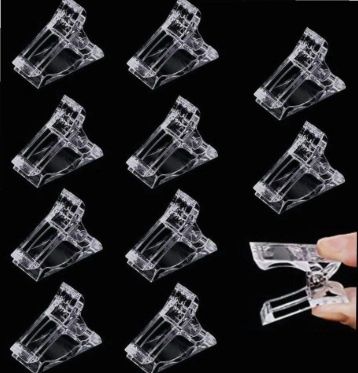 Poly Gel Finger Nail Extension Builder Clamps