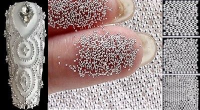 Caviar Nail Art Beads, Color: .08 silver