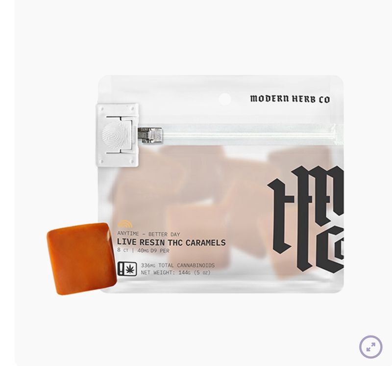 MODERN HERB CO D9 CARAMELS – ANYTIME | (8CT) 320MG