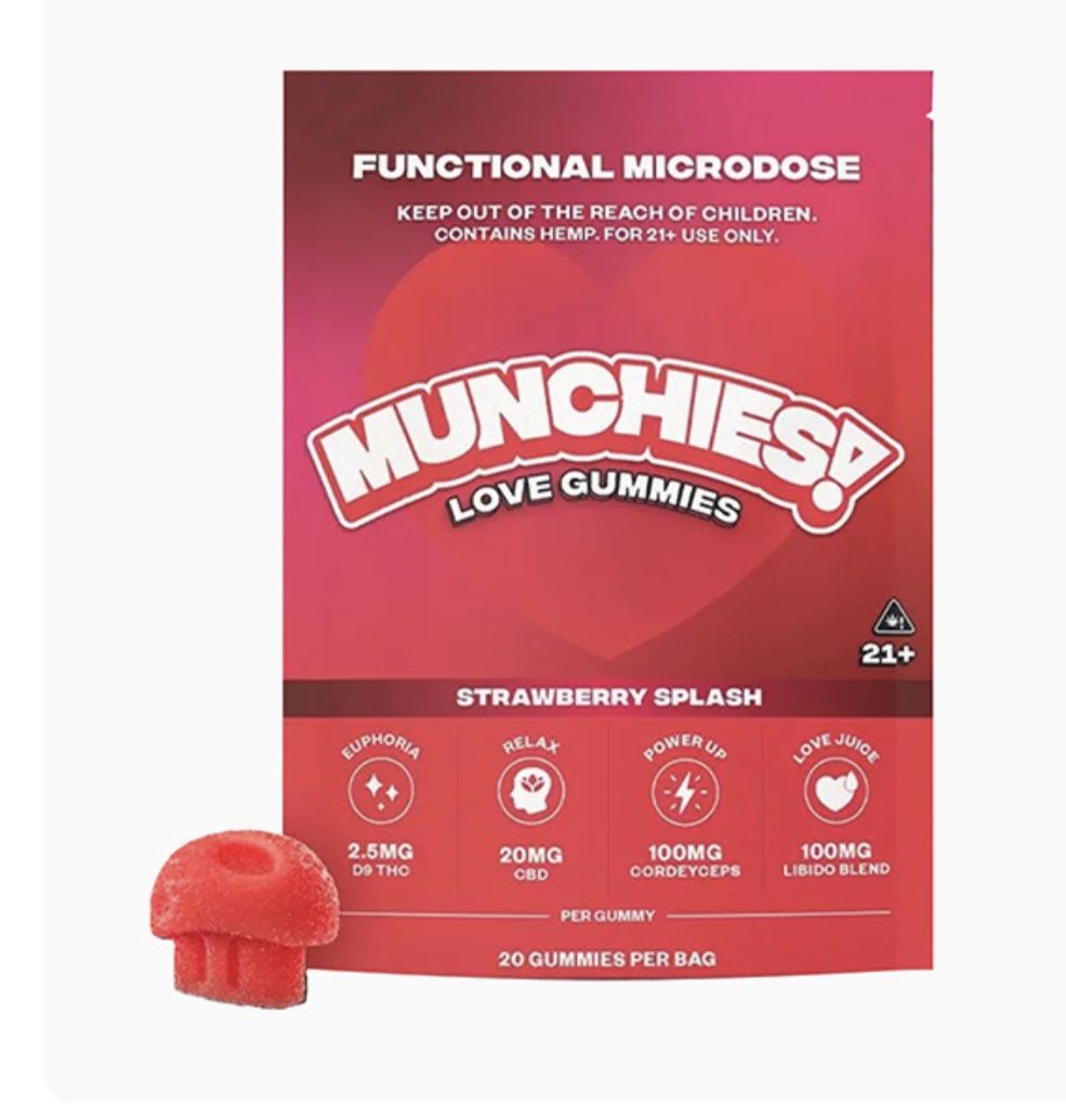 munchies functional microdose gummies - love blend