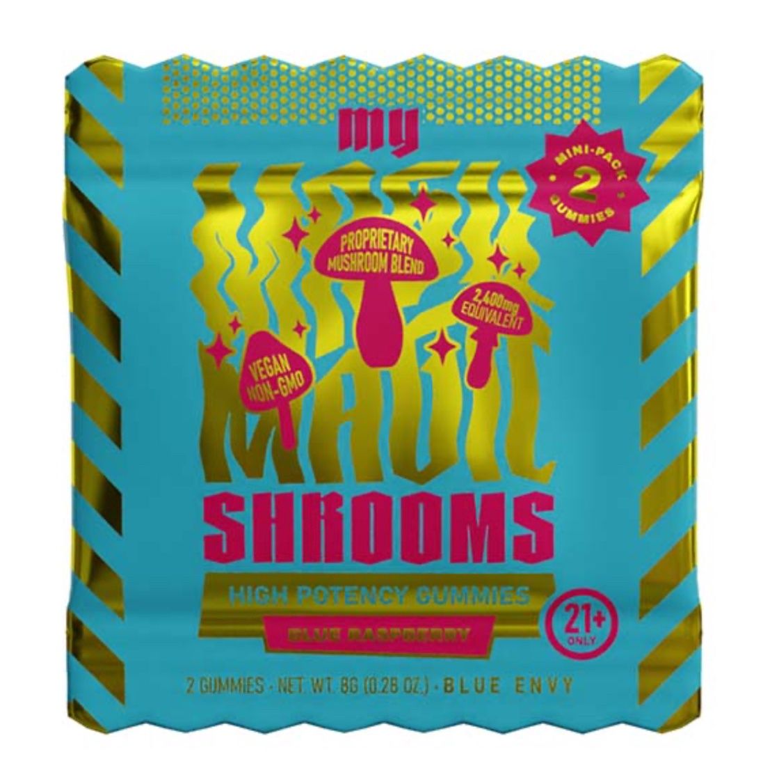 My Magic Shrooms Gummies | 2 Count, Flavors:: Blue Raspberry – Blue Envy