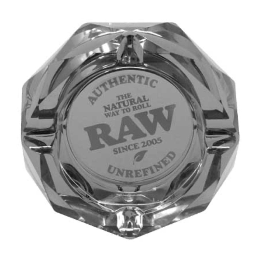 Raw Glass Asthray, Color: The Dark Side Ashtray