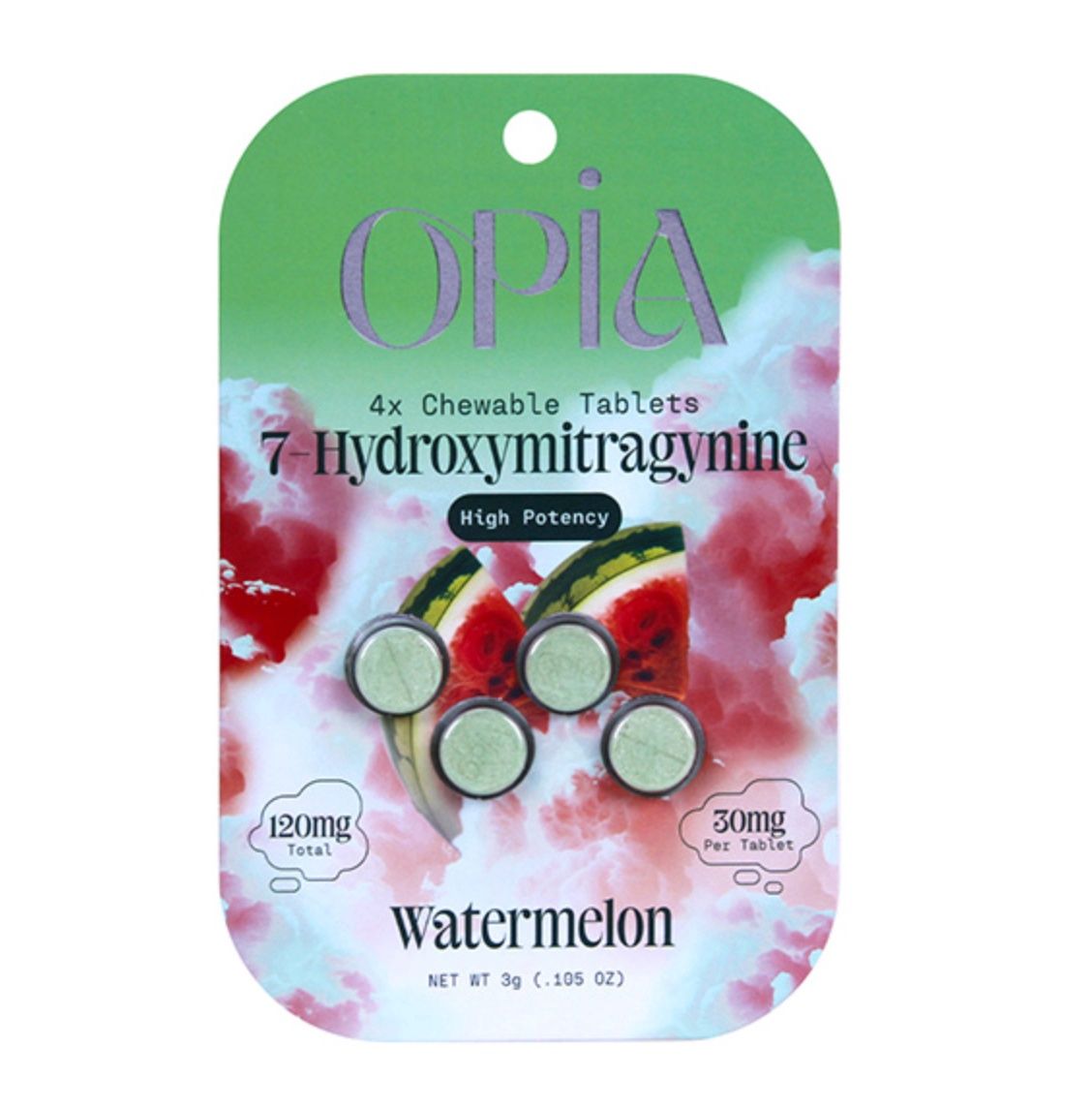 OPIA 7-OH HIGH POTENCY TABLETS | 4 COUNT, Flavors:: Watermelon