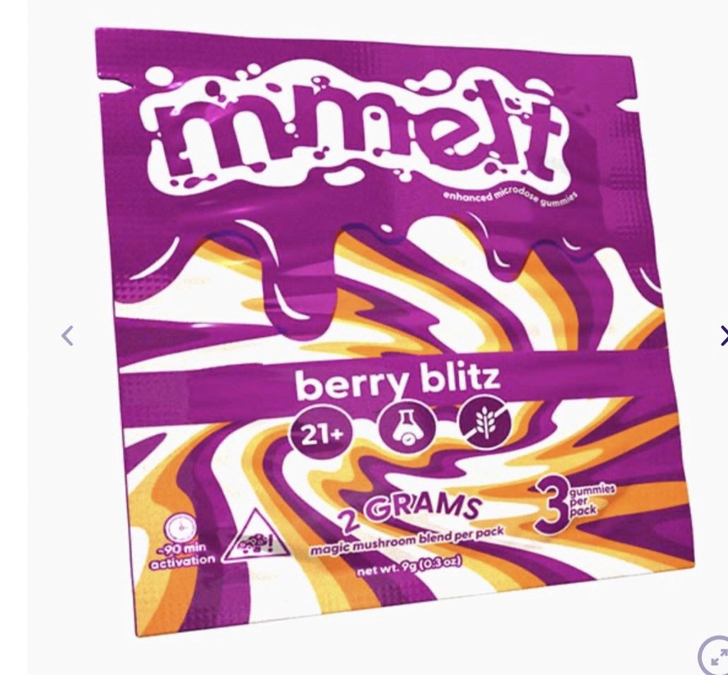 Mmelt mushroom gummies, Flavor: Berry blitz