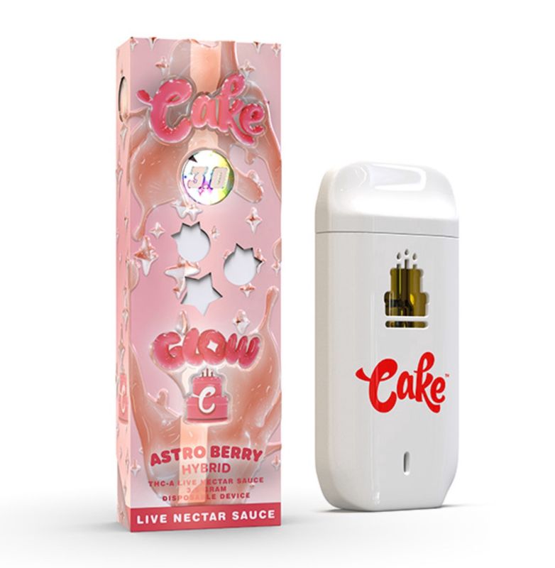 CAKE GLOW THC-A DISPOSABLE VAPE | 3G
