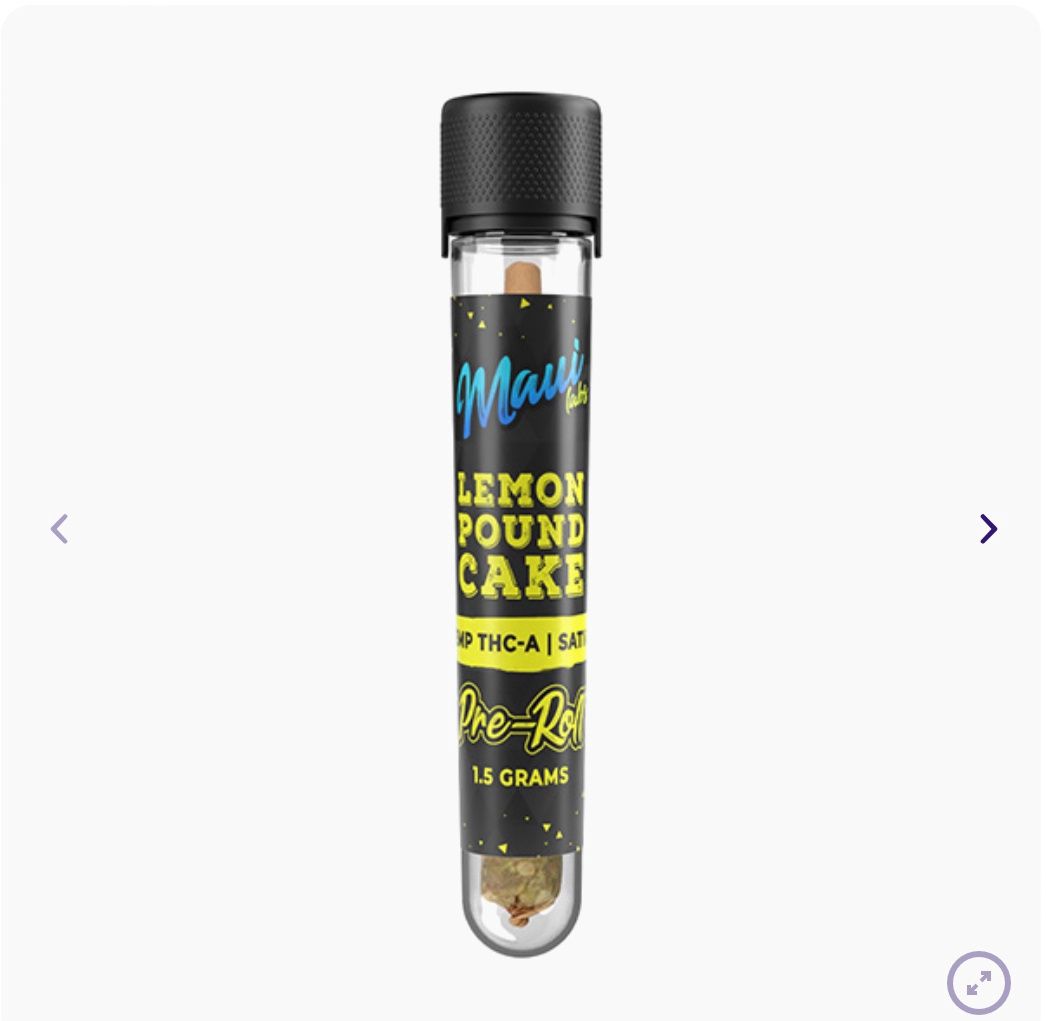 MAUI LABS THCA PRE-ROLL | 1.5G, Strains:: Lemon Pound Cake - Sativa