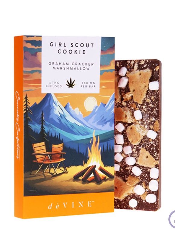 Devine D8 + D9 Chocolate Bar | (15pc) 300mg