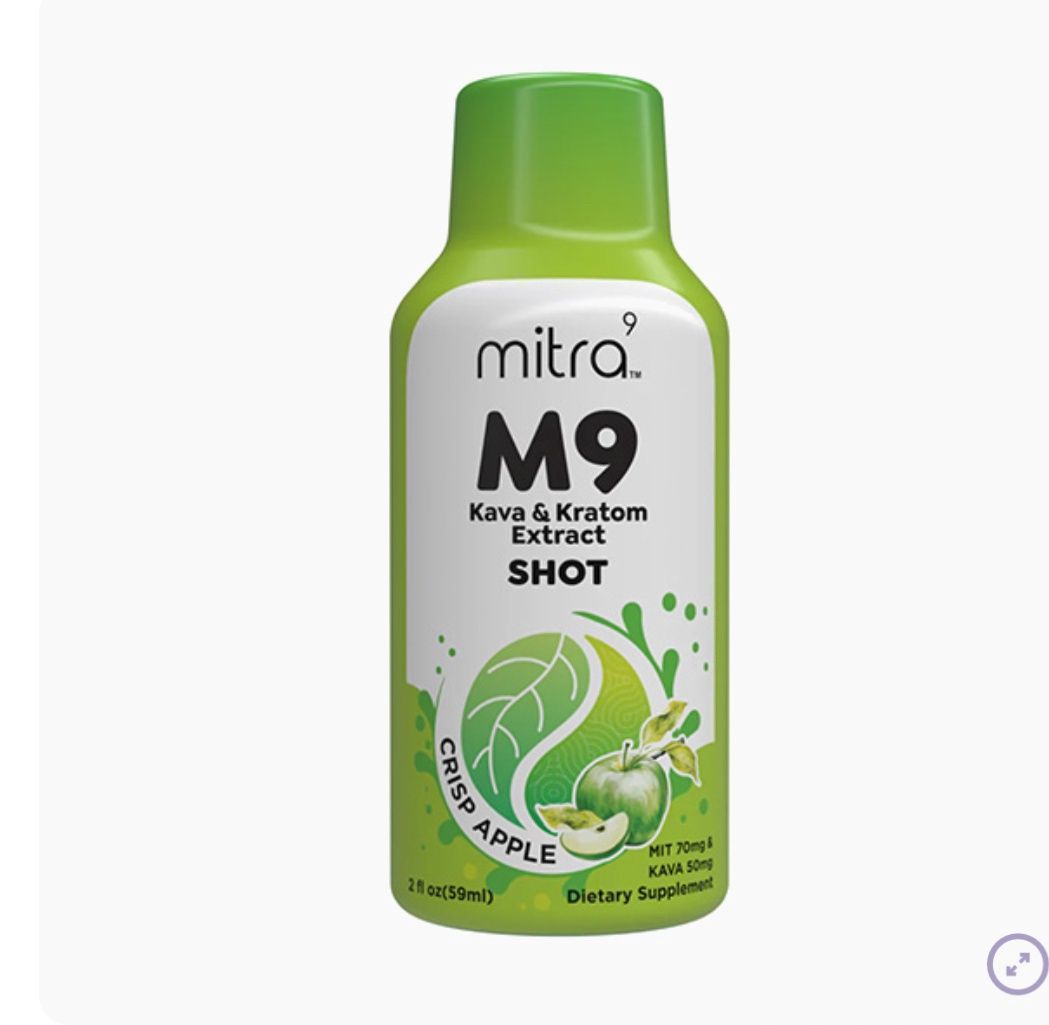 MITRA 9 KAVA + KRATOM SHOT | 2OZ, Flavor: Crisp apple