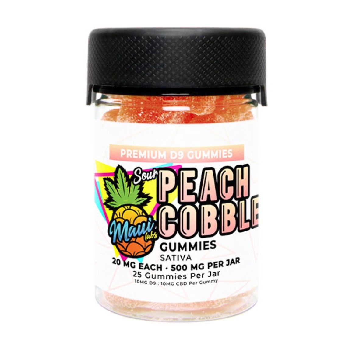 Maui Labs Delta 9 Gummies, Flavor: Peach Cobbler