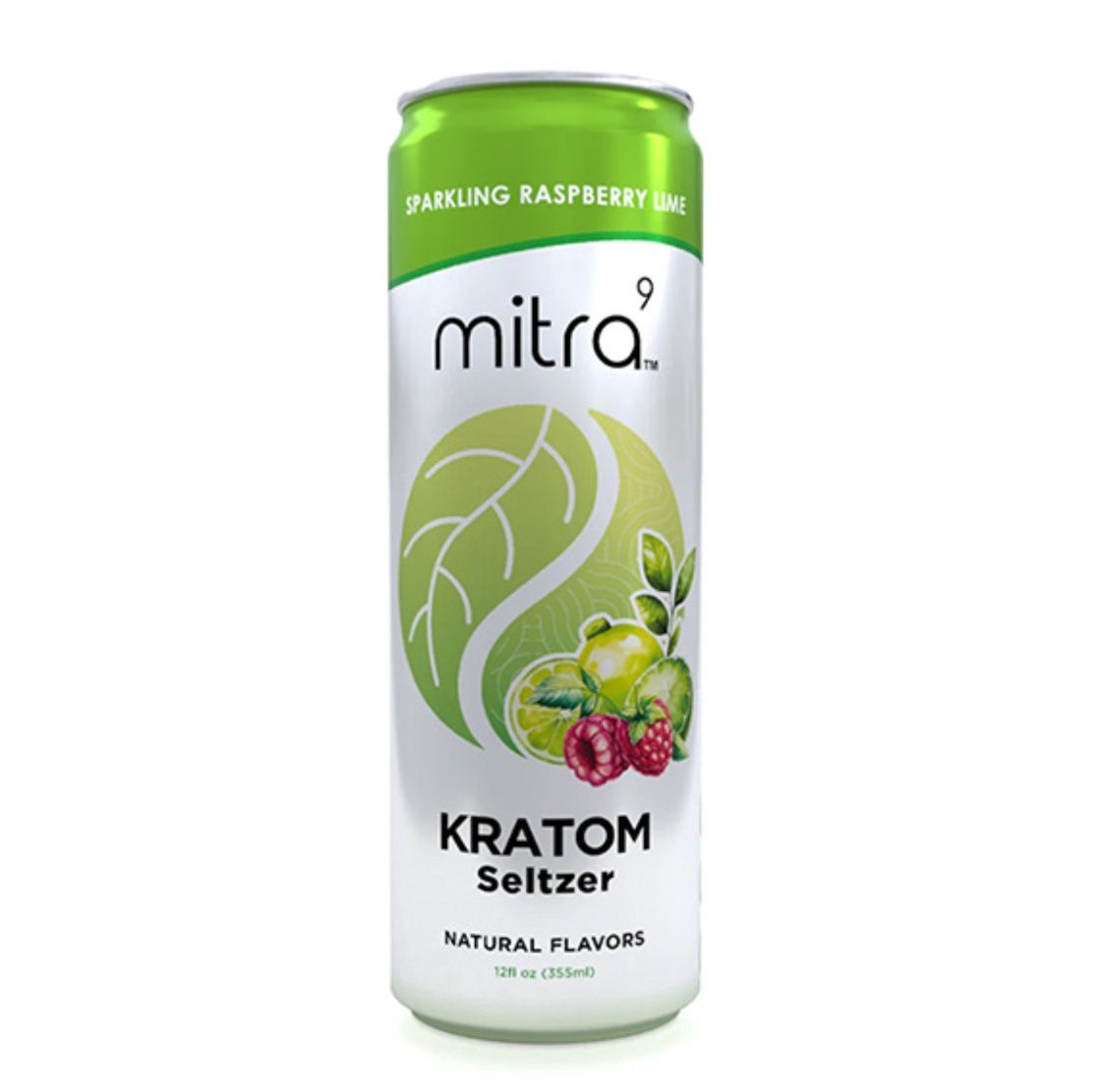 MITRA 9 KRATOM SELTZER | 12OZ, Flavors:: Sparkling Raspberry Lime