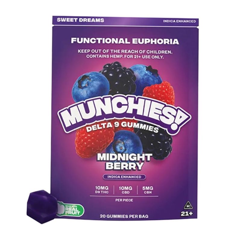 DELTA MUNCHIES FUNCTIONAL EUPHORIA DELTA-9 GUMMIES | 20 COUNT