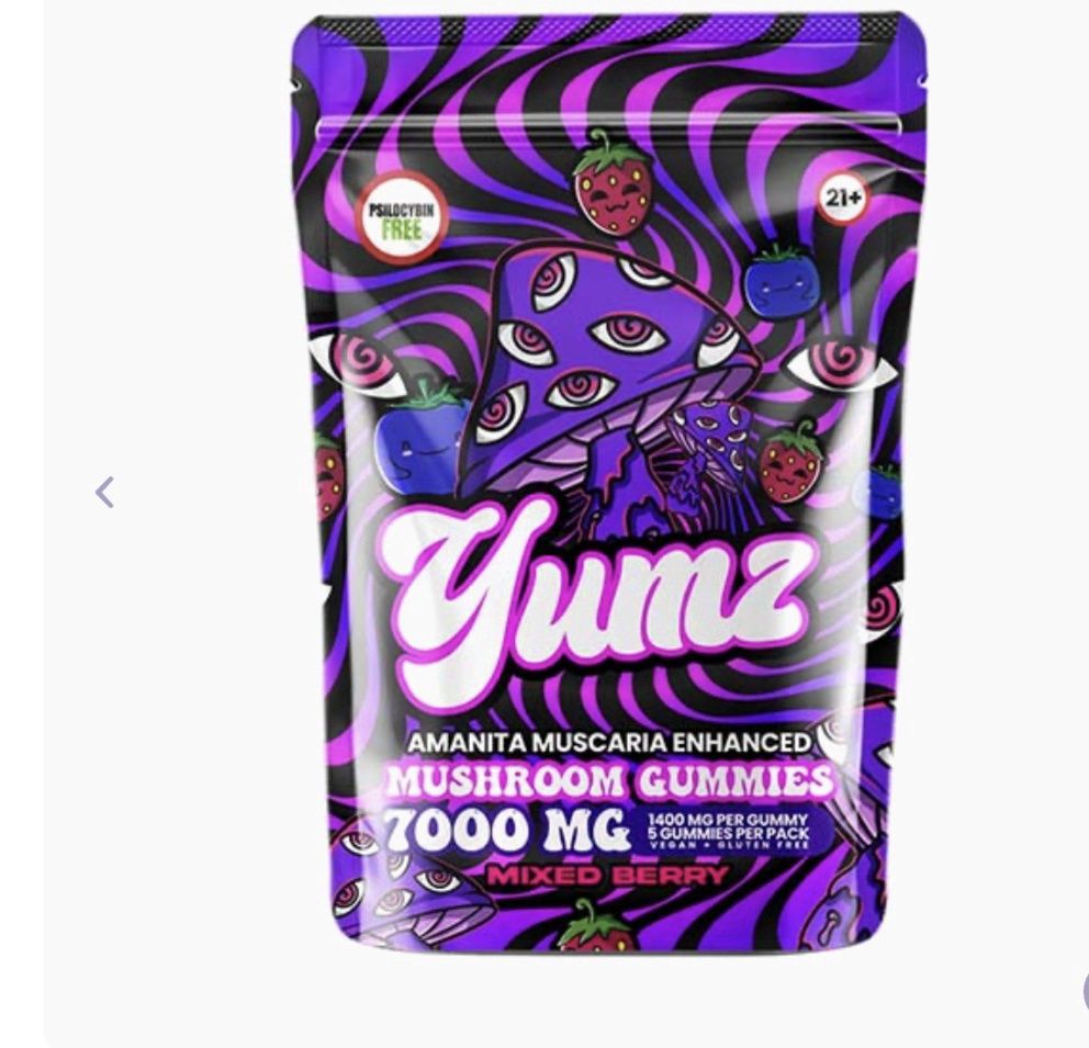 YUMZ MAGIC MUSHROOM GUMMIES | 5 COUNT, Flavor: Mixed berry