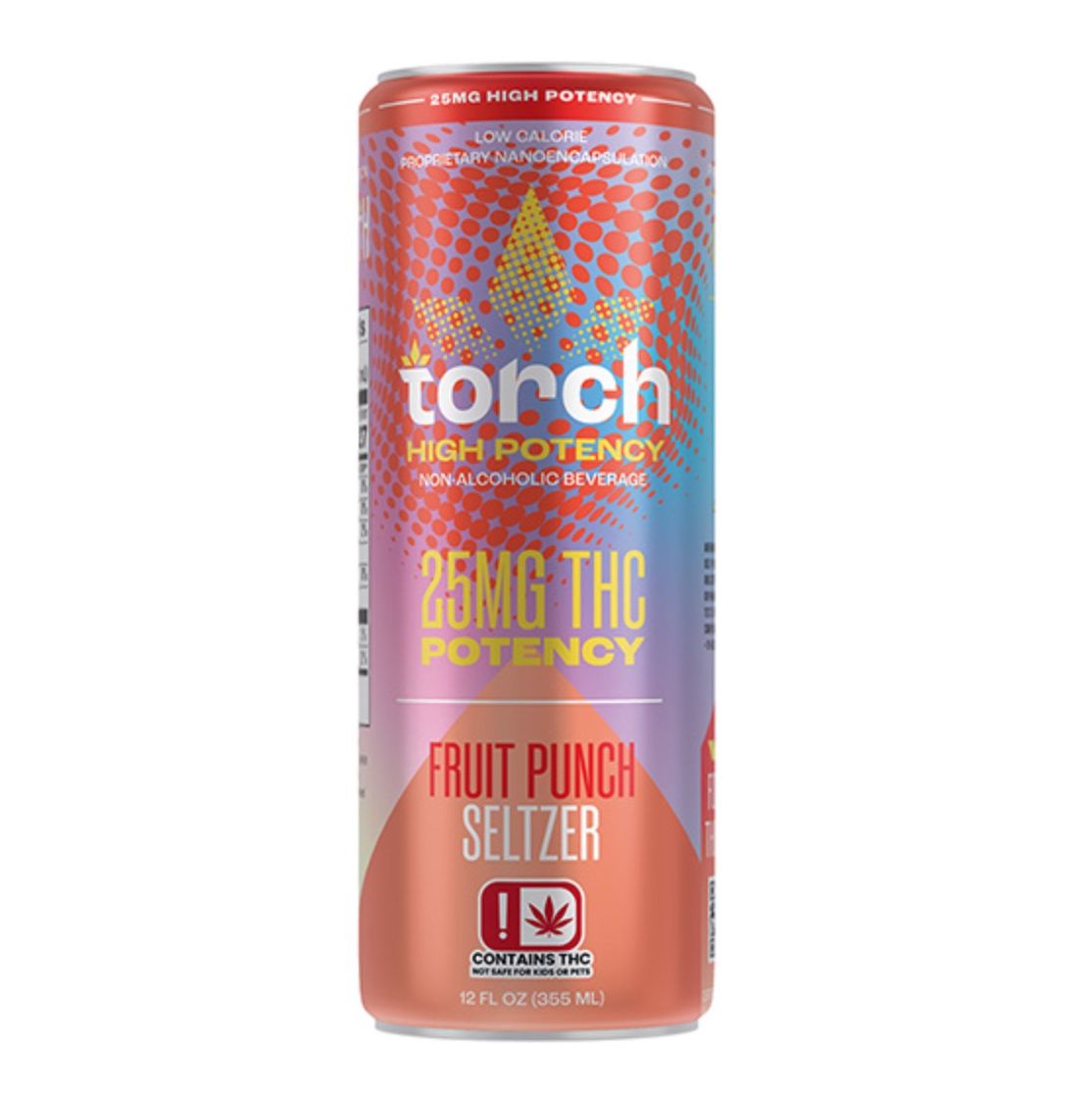 TORCH HIGH POTENCY THC SELTZER | (25MG) 12OZ, Flavors:: Fruit Punch