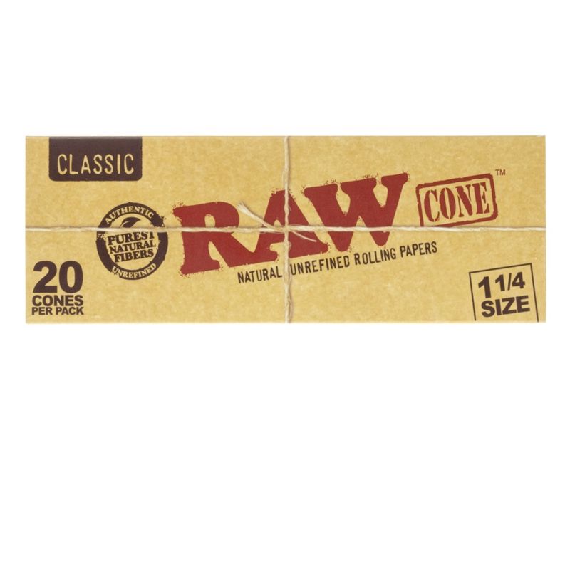 Raw Classic 1 1/4 Cones, Box of 20