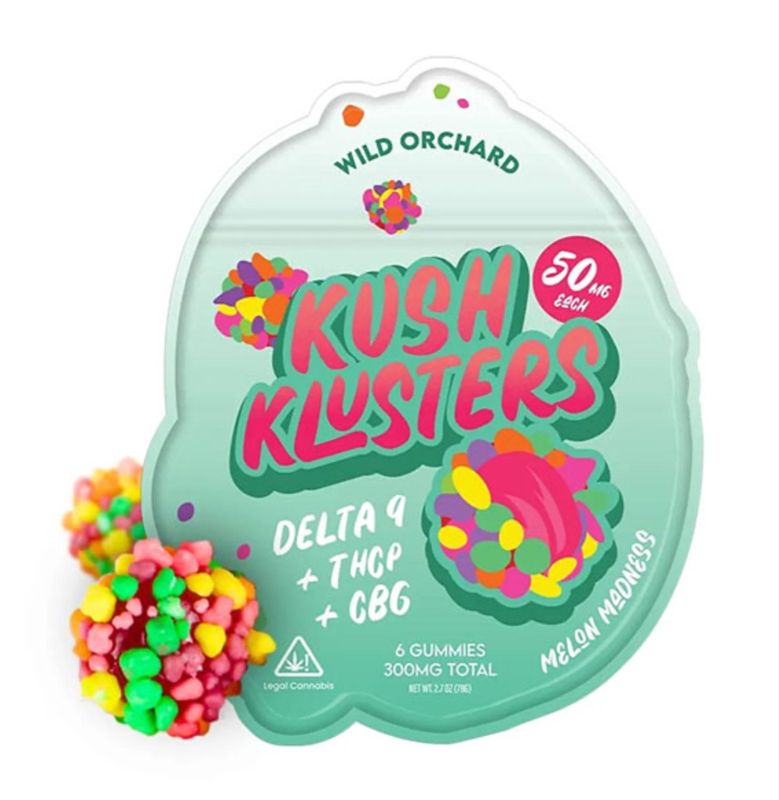 Wild Orchard Kush Klusters D9 + THCp Gummies