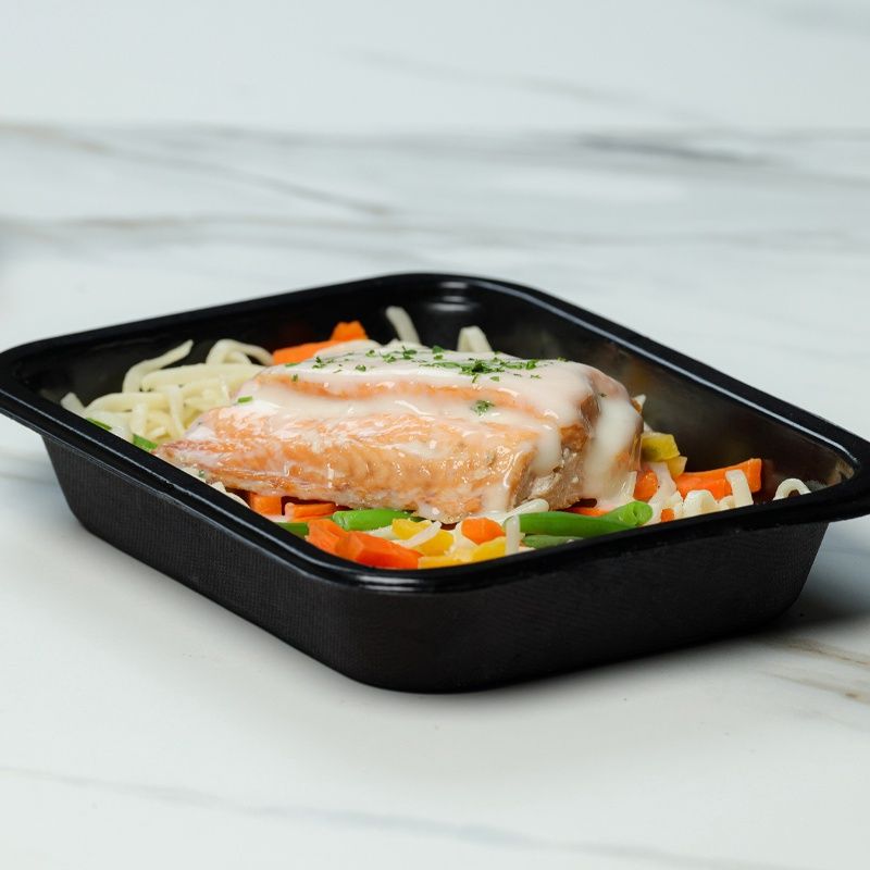 Saumon sauce blanche